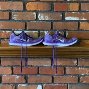 Size 9 Women’s Purple Nike Free RN Flyknit